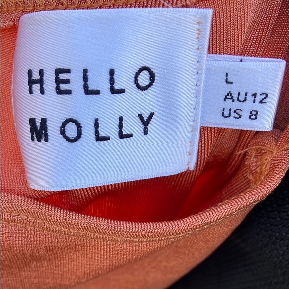 Terracotta One Shoulder Midi Dress - Picture 2 of 3